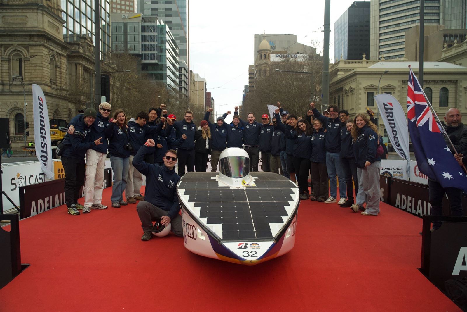 TUfast Eco team at the finish